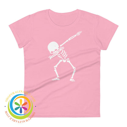 Incredible Dabbing Skeleton Ladies T-Shirt Charity Pink / S T-Shirt