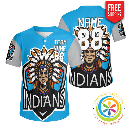 Indians Unisex Baseball Jersey S