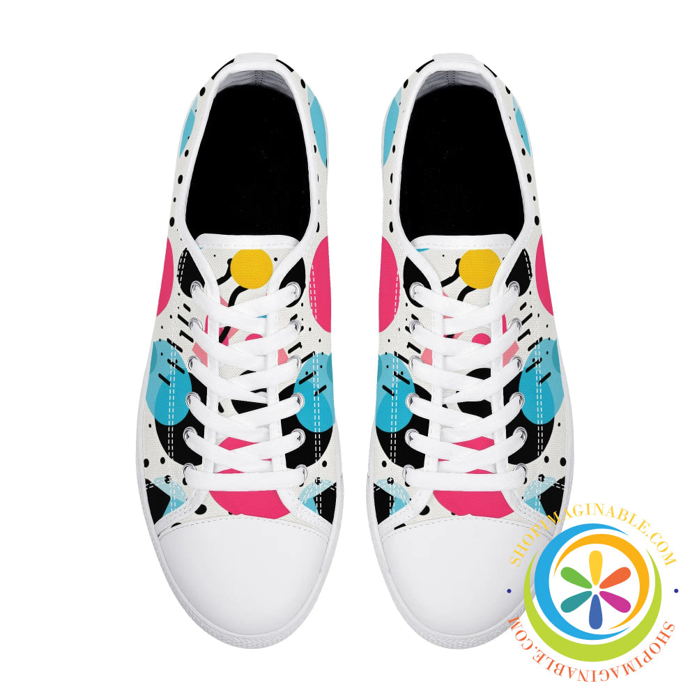 Joy Abstract Ladies Low Top Canvas Shoes