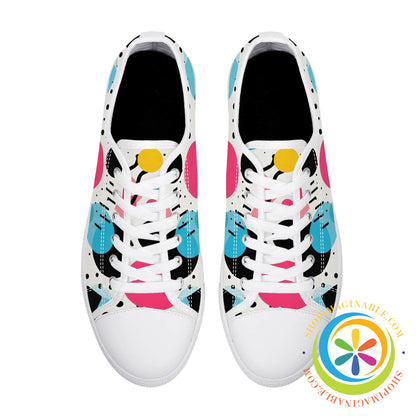 Joy Abstract Ladies Low Top Canvas Shoes