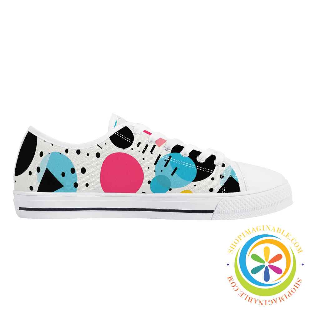 Joy Abstract Ladies Low Top Canvas Shoes