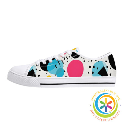 Joy Abstract Ladies Low Top Canvas Shoes