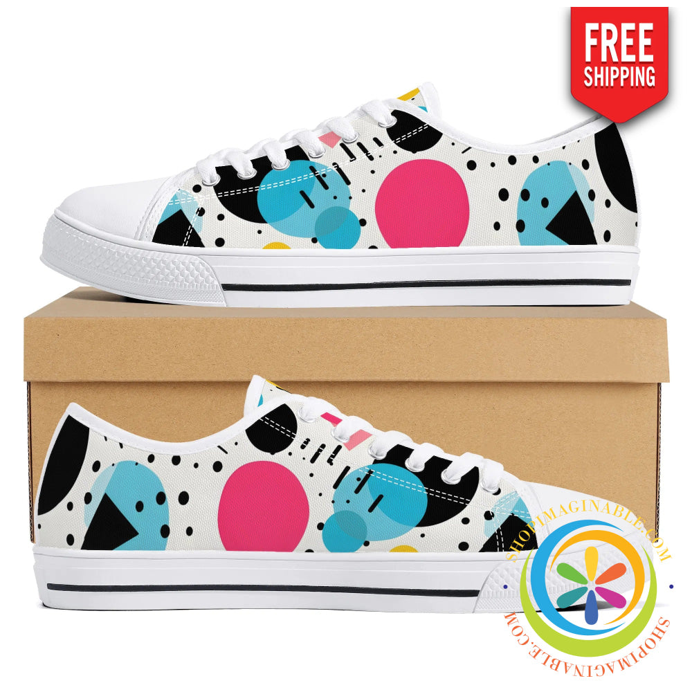 Joy Abstract Ladies Low Top Canvas Shoes