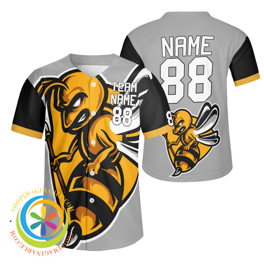 Killer Bees Unisex Baseball Jersey S