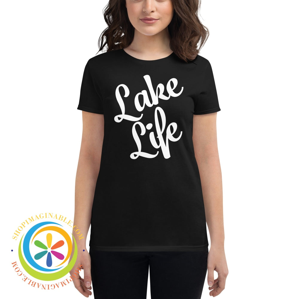 Lake Life Womens Short Sleeve T-Shirt Black / S T-Shirt