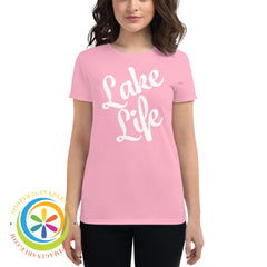 Lake Life Womens Short Sleeve T-Shirt Charity Pink / S T-Shirt