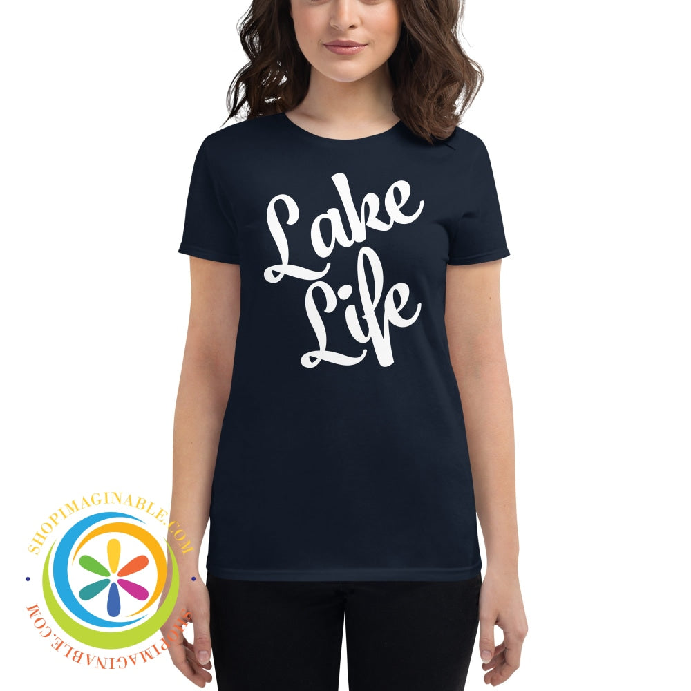 Lake Life Womens Short Sleeve T-Shirt Navy / S T-Shirt