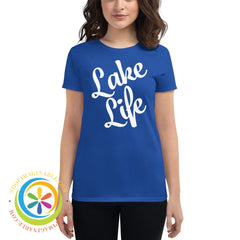 Lake Life Womens Short Sleeve T-Shirt Royal Blue / S T-Shirt