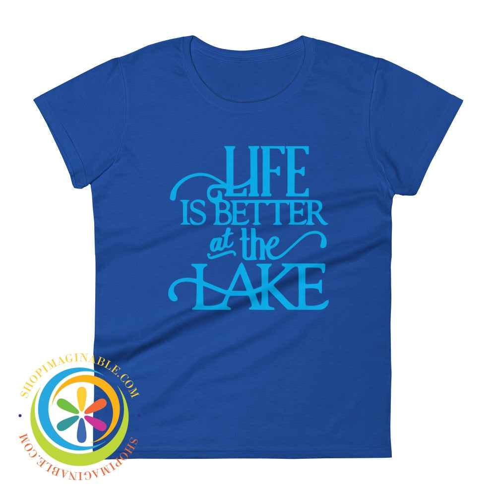 Life Is Better At The Lake Ladies T-Shirt Royal Blue / S T-Shirt