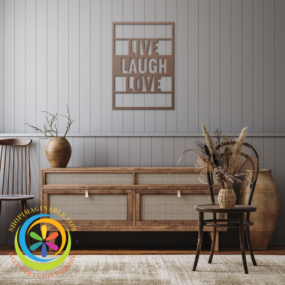 Live Love Laugh Metal Wall Decor Art