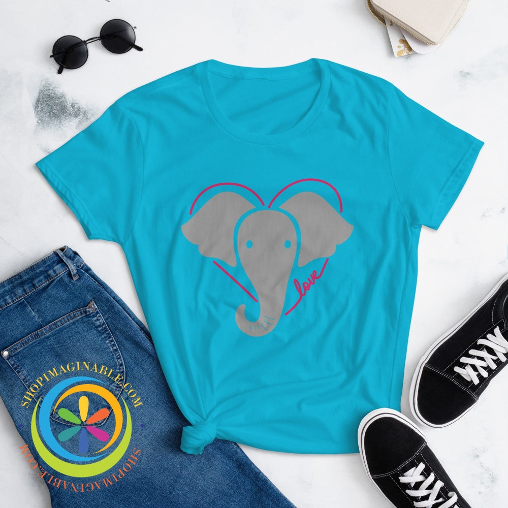 Love Elephants Not Trump Ladies T-Shirt T-Shirt