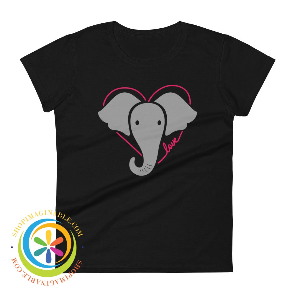 Love Elephants Not Trump Ladies T-Shirt Black / S T-Shirt