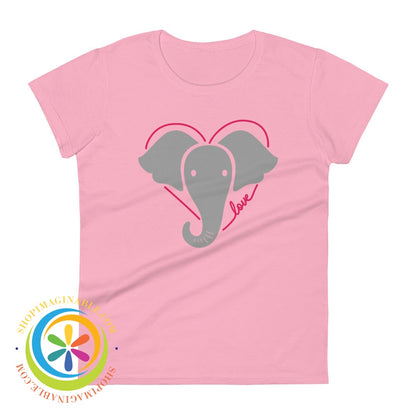 Love Elephants Not Trump Ladies T-Shirt Charity Pink / S T-Shirt