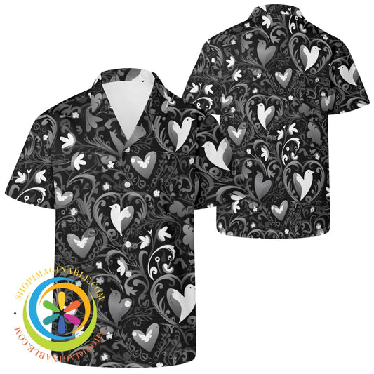 Lovers Black Hawaiian Casual Shirt 2Xs