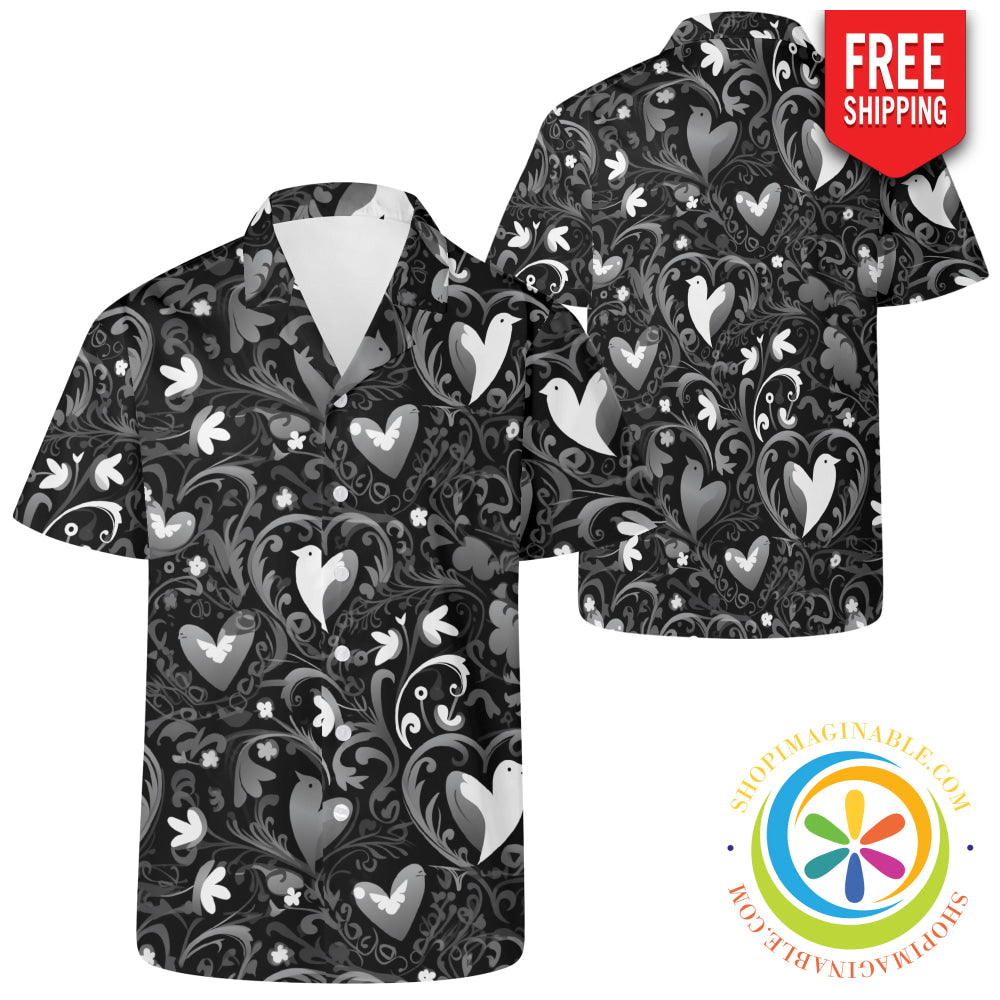 Lovers Black Hawaiian Casual Shirt 2Xs