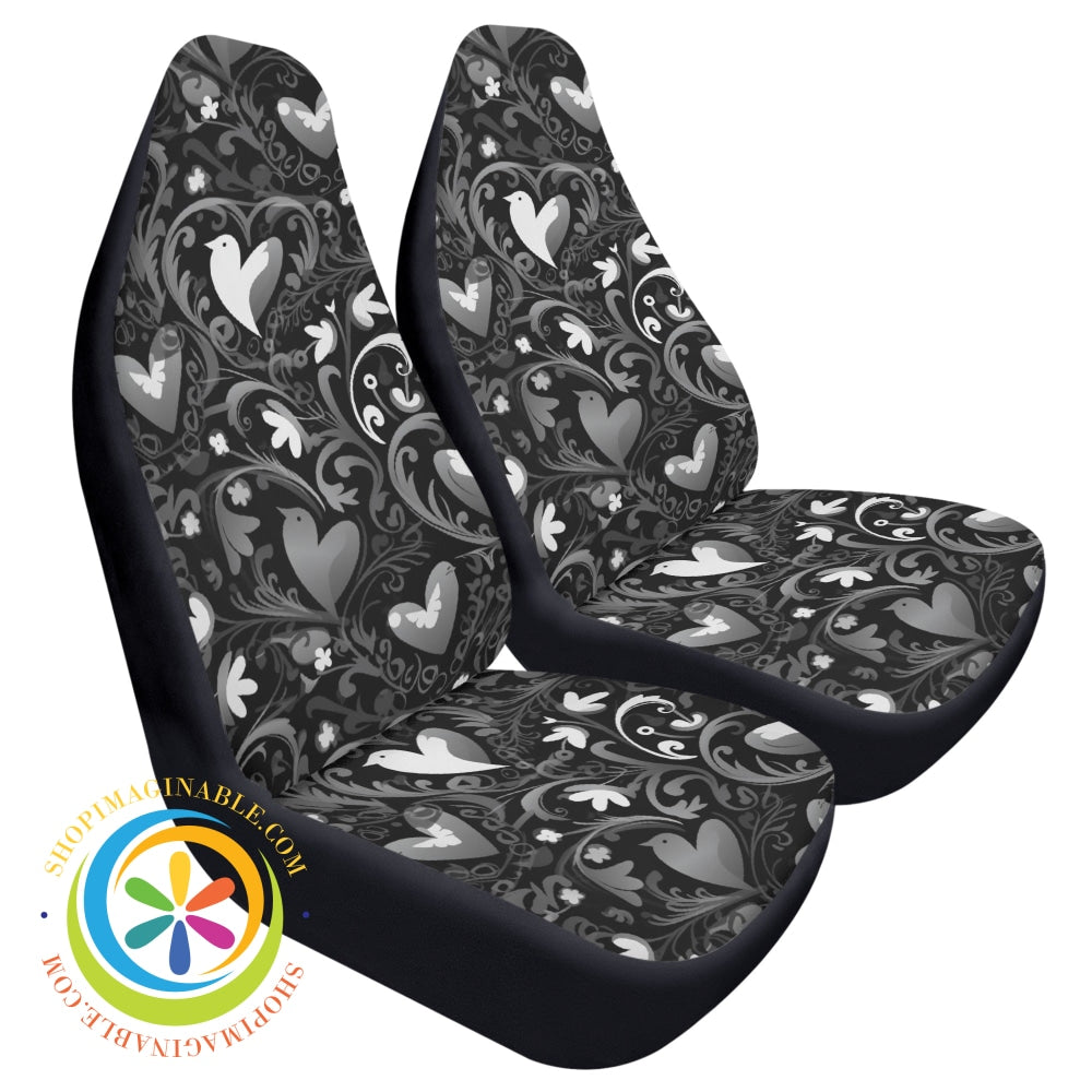 Loves Black Cloth Car Seat Covers