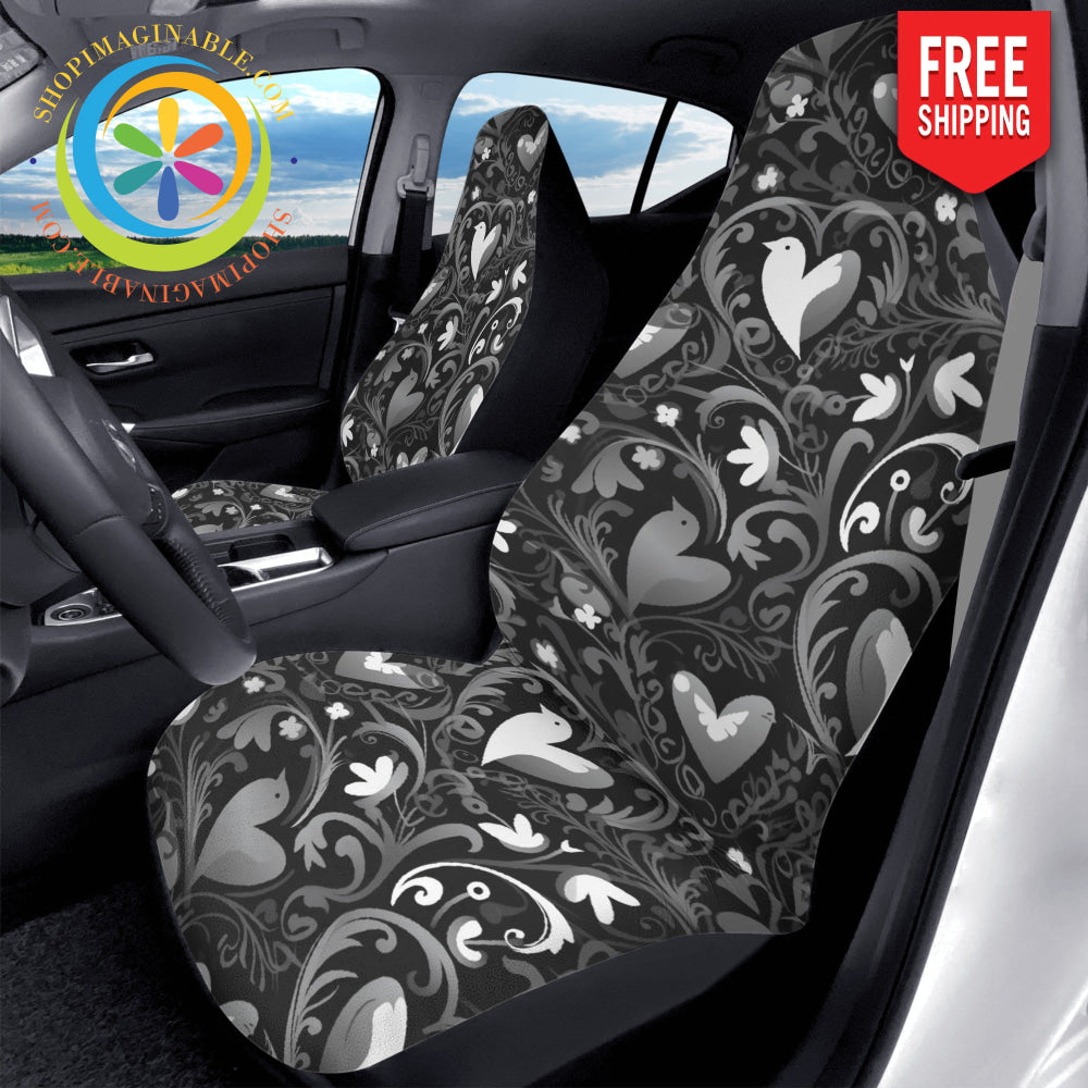 Loves Black Cloth Car Seat Covers