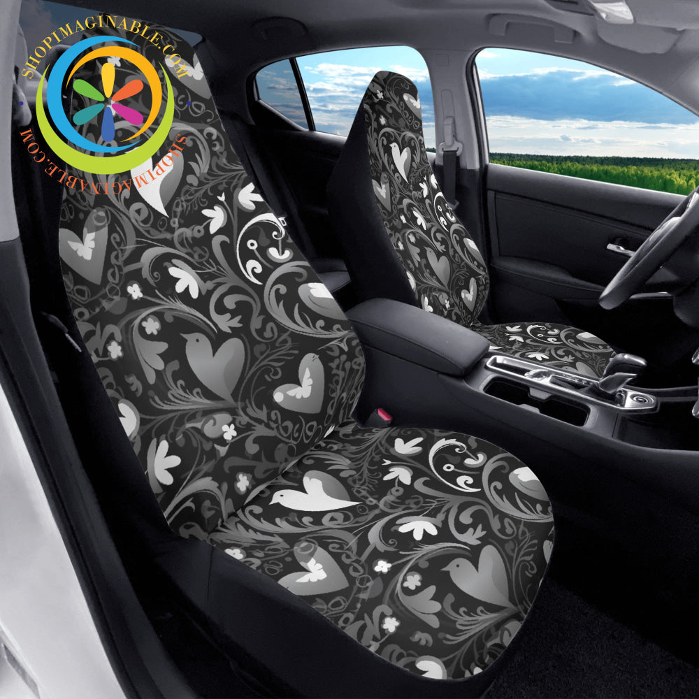 Loves Black Cloth Car Seat Covers