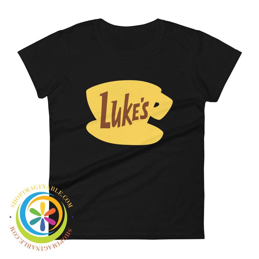 Lukes Diner Signature Ladies T-Shirt Black / S T-Shirt
