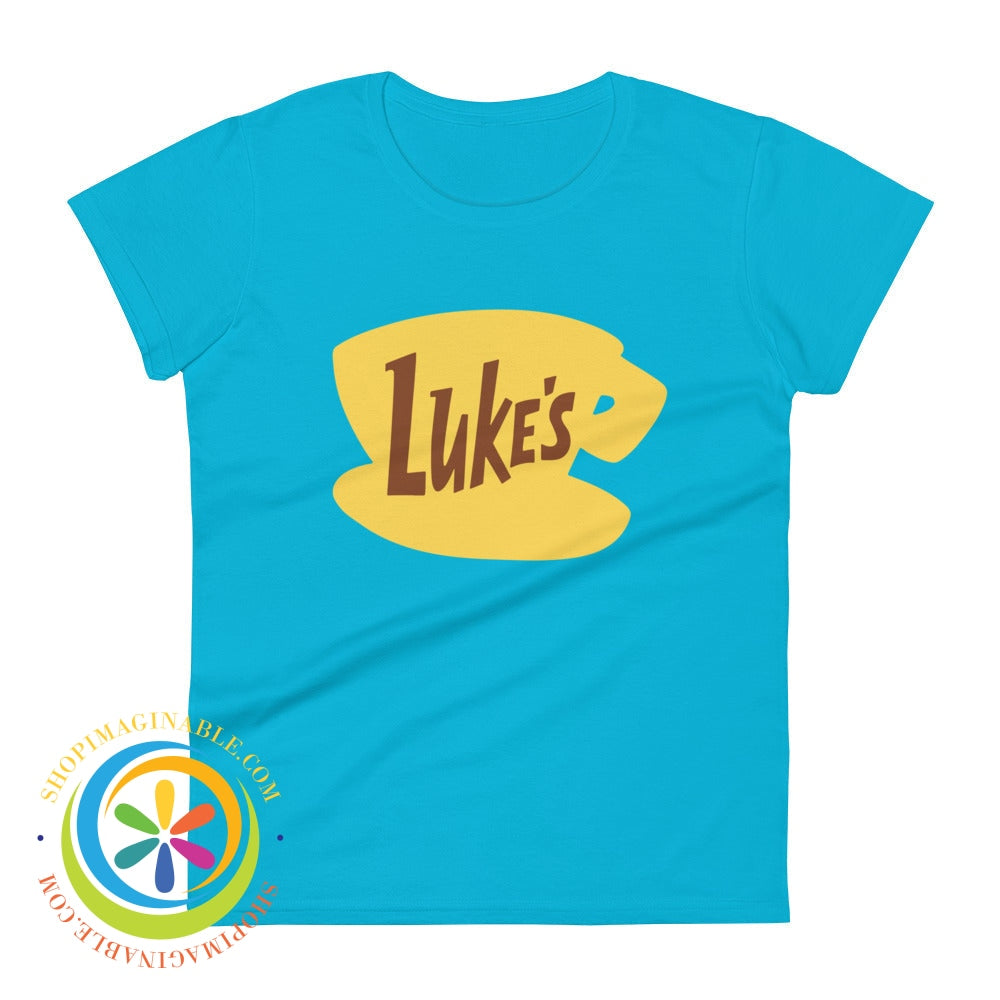 Lukes Diner Signature Ladies T-Shirt Caribbean Blue / S T-Shirt