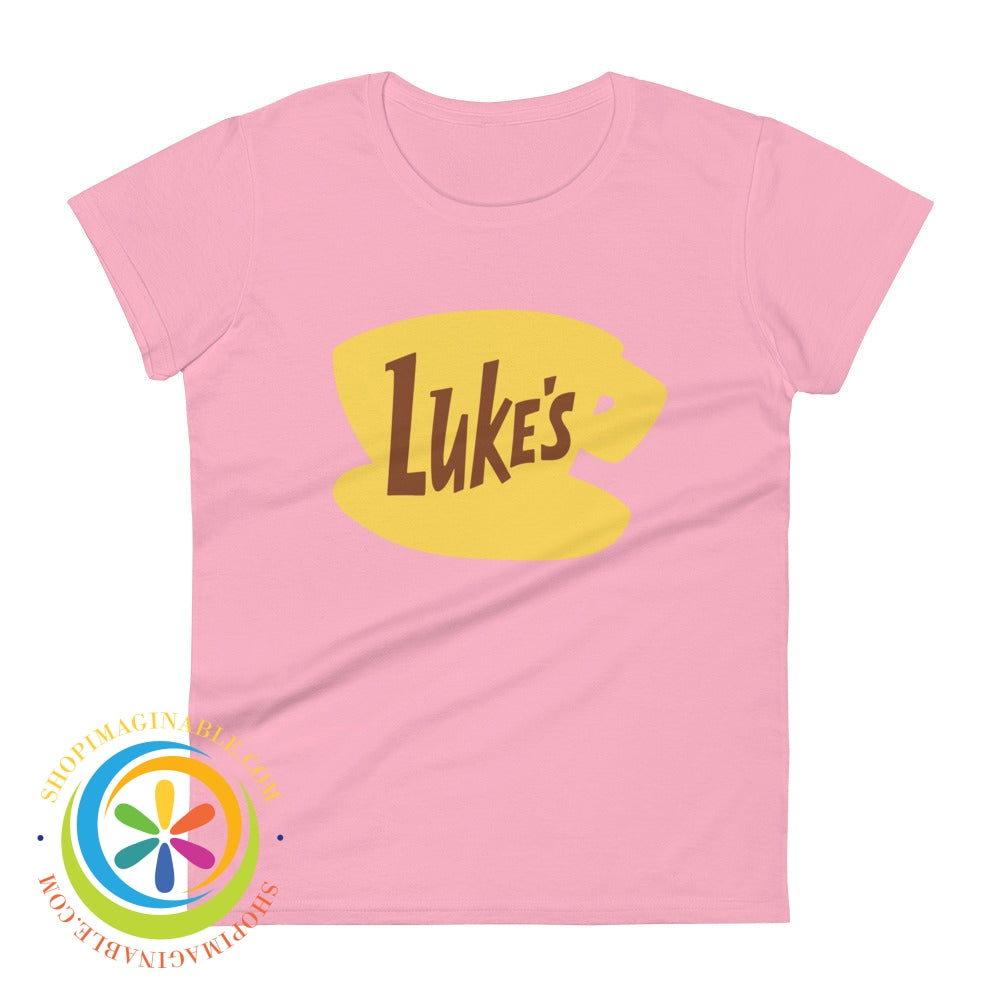 Lukes Diner Signature Ladies T-Shirt Charity Pink / S T-Shirt