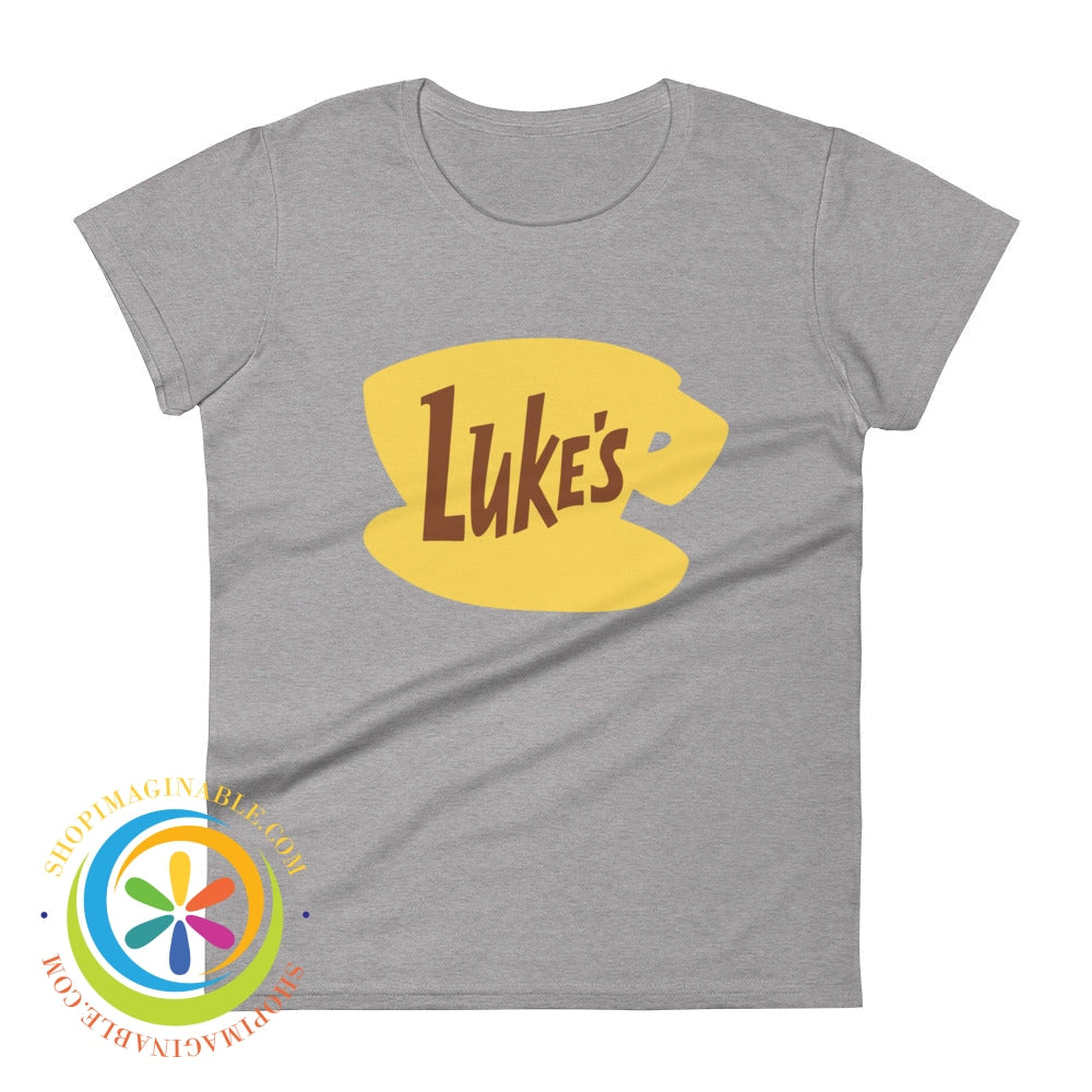Lukes Diner Signature Ladies T-Shirt Heather Grey / S T-Shirt