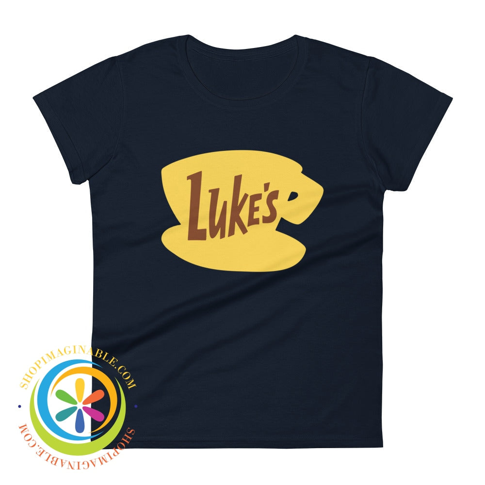 Lukes Diner Signature Ladies T-Shirt Navy / S T-Shirt