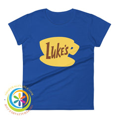 Lukes Diner Signature Ladies T-Shirt Royal Blue / S T-Shirt