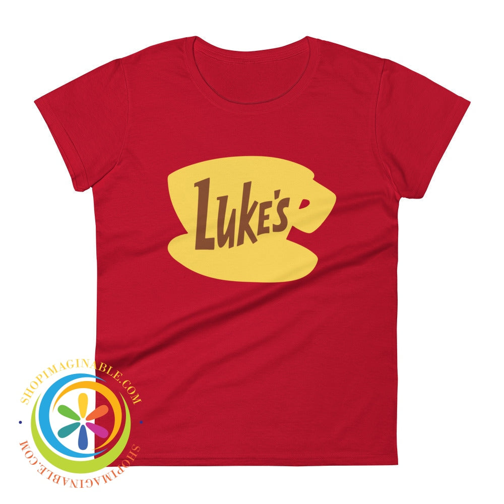 Lukes Diner Signature Ladies T-Shirt True Red / S T-Shirt