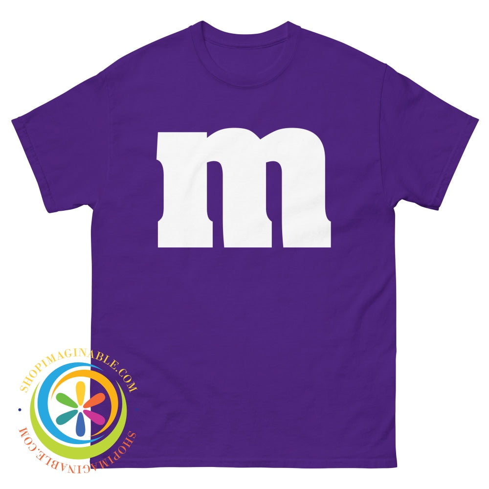 M & Ms Unisex Classic T-Shirt Purple / S