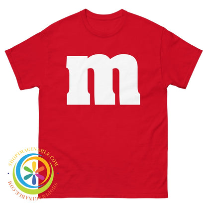 M & Ms Unisex Classic T-Shirt Red / S