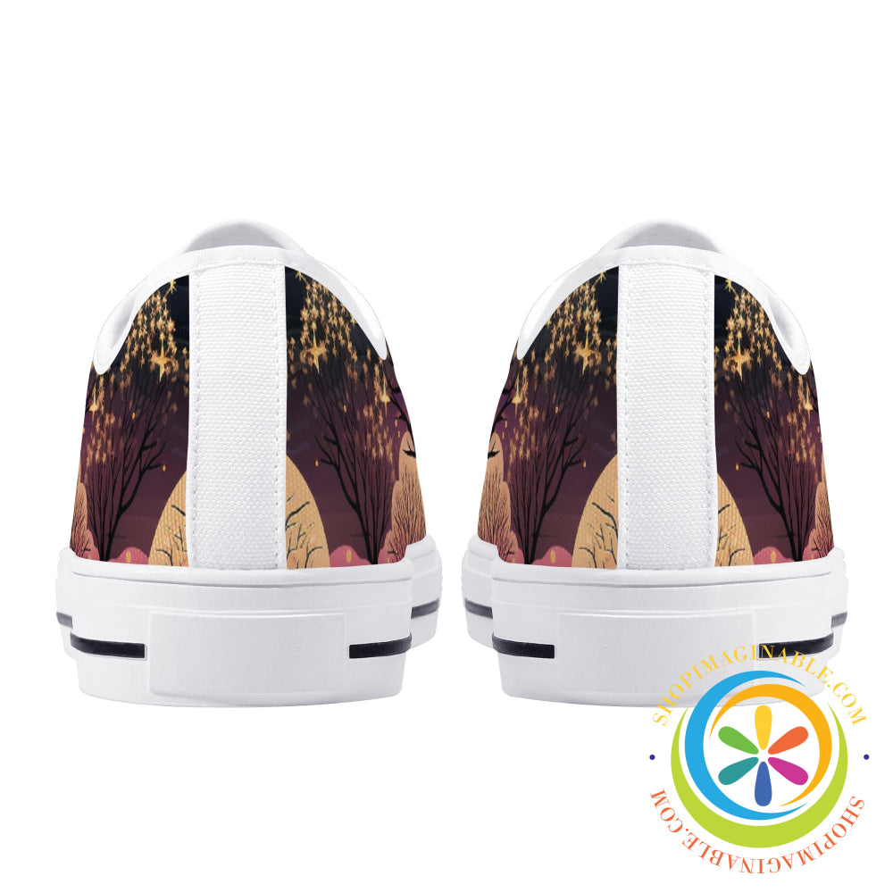 Magical Forest Ladies Low Top Canvas Shoes