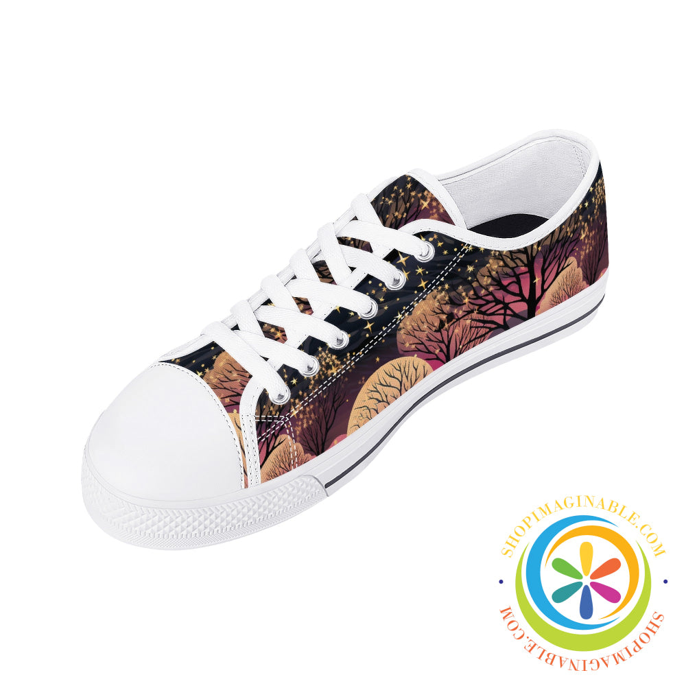 Magical Forest Ladies Low Top Canvas Shoes