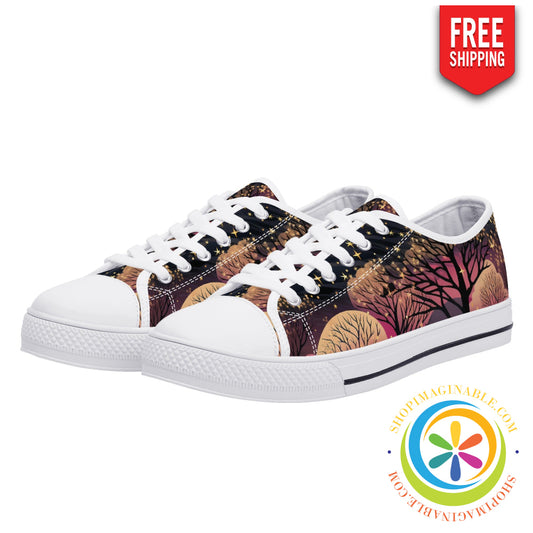 Magical Forest Ladies Low Top Canvas Shoes Us12 (Eu44)