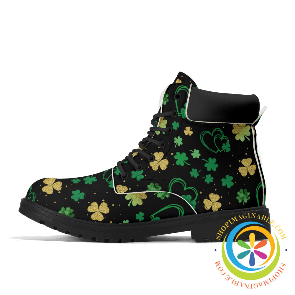 Magical Four Leaf Clover Womens Boots Boots