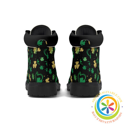 Magical Four Leaf Clover Womens Boots Boots