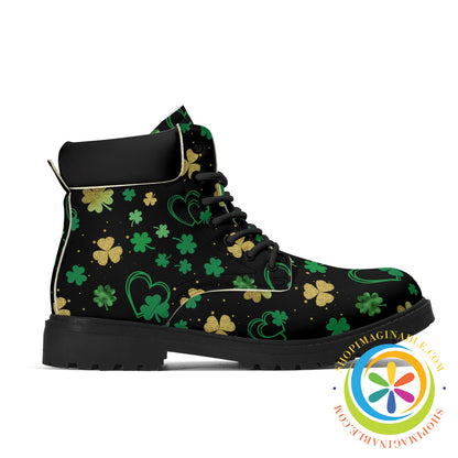 Magical Four Leaf Clover Womens Boots Boots