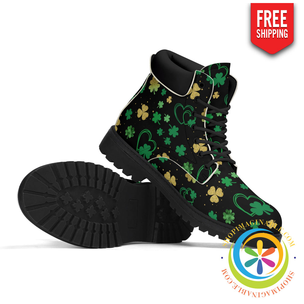 Magical Four Leaf Clover Womens Boots Us5 (Eu35) Boots