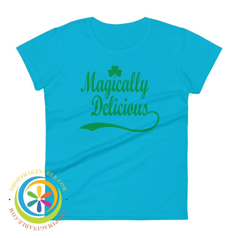 Magically Delicious Lucky Ladies T-Shirt Caribbean Blue / S T-Shirt