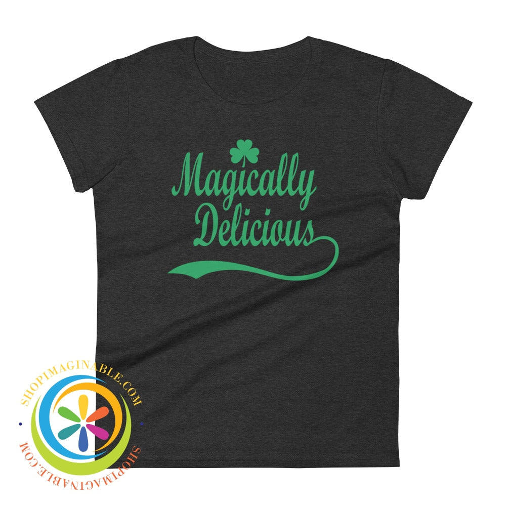 Magically Delicious Lucky Ladies T-Shirt Heather Dark Grey / S T-Shirt