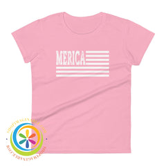 Merica - Classic America Ladies T-Shirt Charity Pink / S T-Shirt