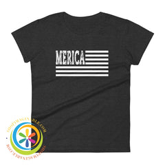 Merica - Classic America Ladies T-Shirt Heather Dark Grey / S T-Shirt