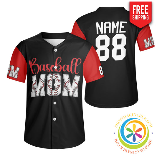 Mom Unisex Baseball Jersey S