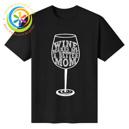 Mom Wine Unisex T-Shirt Black / S T-shirt