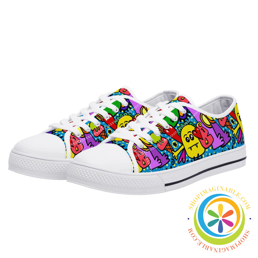 Monsters Ball Ladies Low Top Canvas Shoes