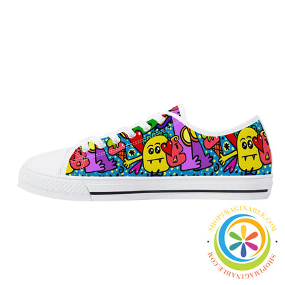 Monsters Ball Ladies Low Top Canvas Shoes