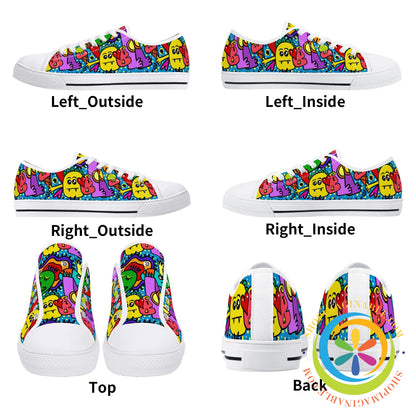 Monsters Ball Ladies Low Top Canvas Shoes