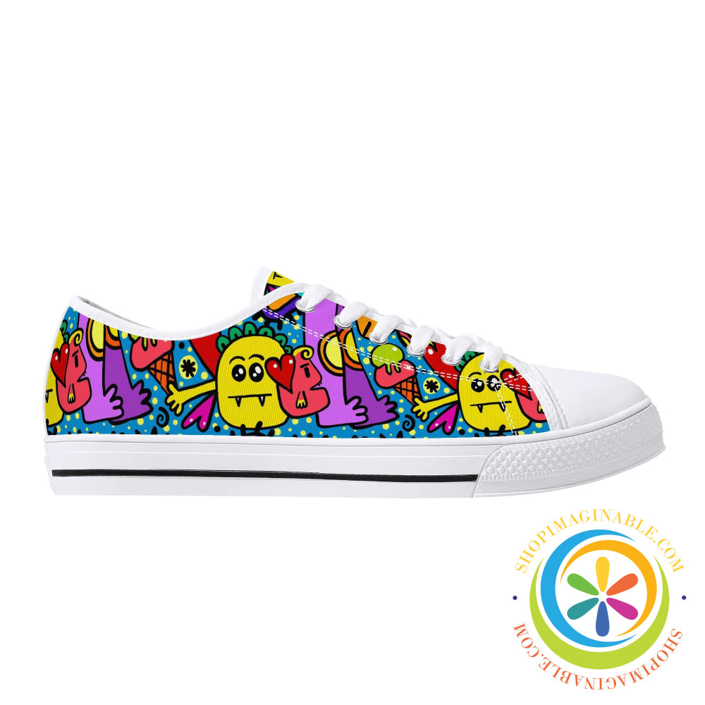 Monsters Ball Ladies Low Top Canvas Shoes