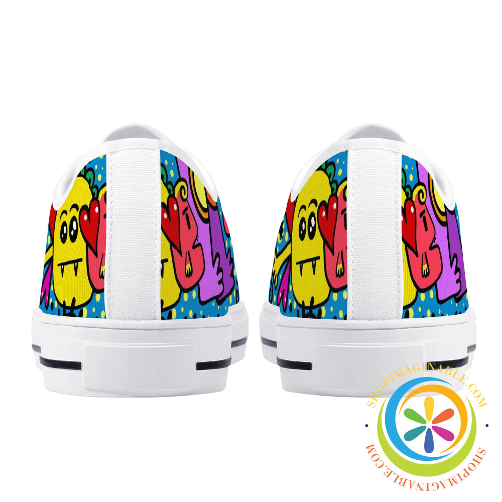 Monsters Ball Ladies Low Top Canvas Shoes