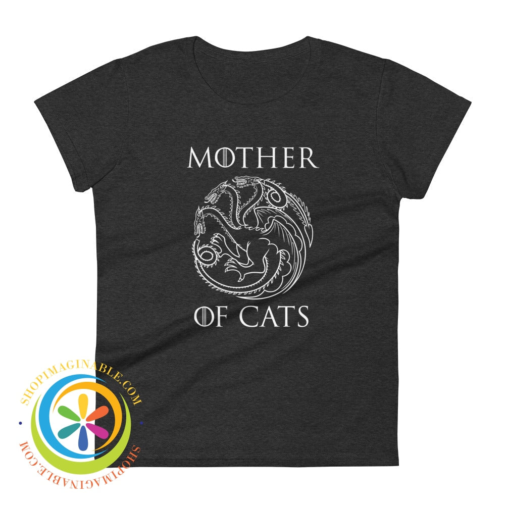 Mother Of Cats Ladies T-Shirt G.o.t. Heather Dark Grey / S T-Shirt